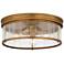 Quoizel Theodora 16"W Weathered Brass 3-Light Ceiling Light