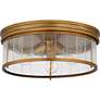 4_Quoizel Theodora 16"W Weathered Brass 3-Light Ceiling Light more views