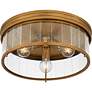 6_Quoizel Theodora 16"W Weathered Brass 3-Light Ceiling Light more views