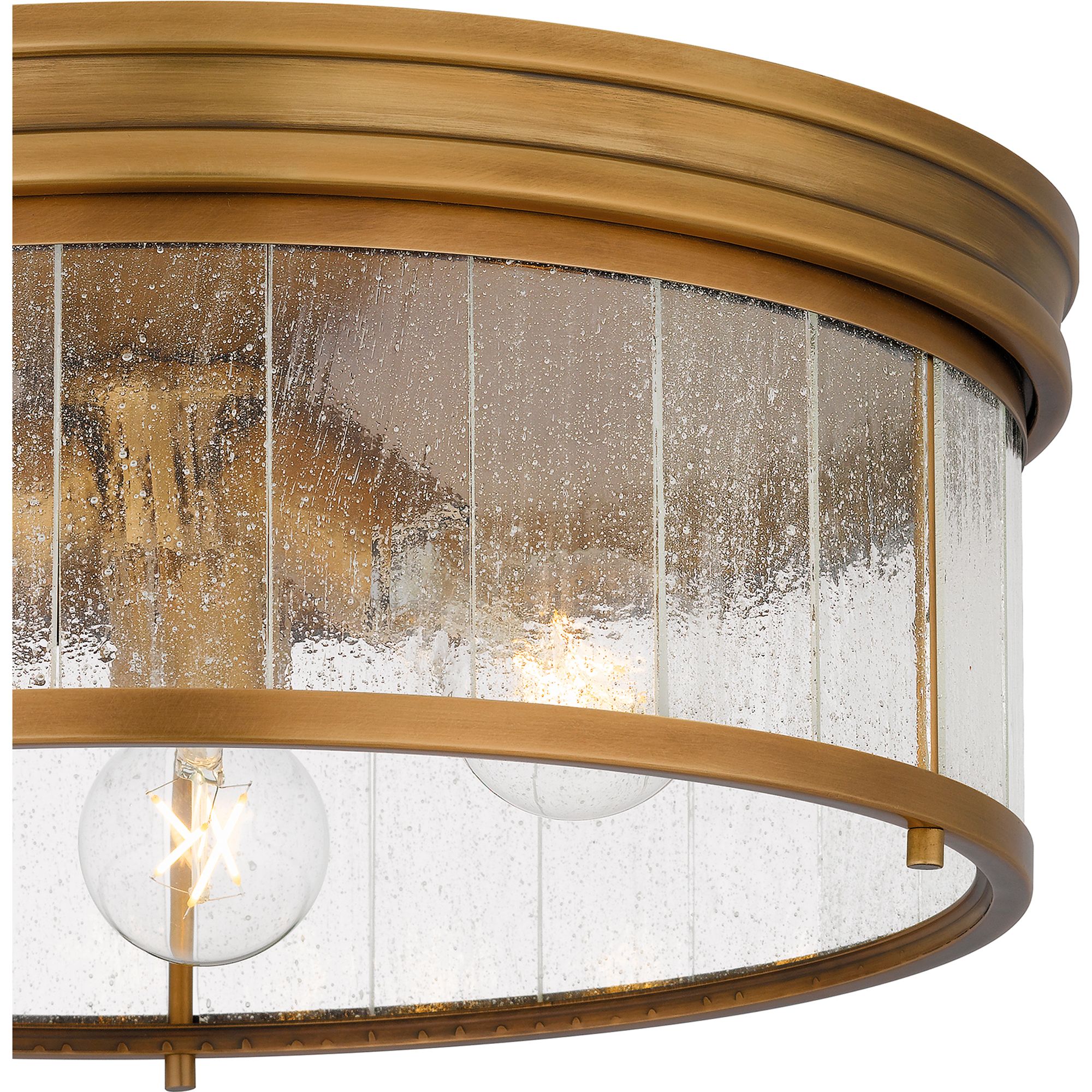 Quoizel Theodora 16"W Weathered Brass 3-Light Ceiling Light in scene