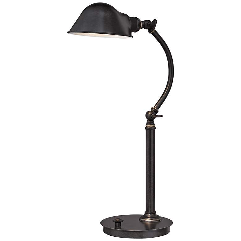 Image 1 Quoizel Thompson LED Imperial Bronze Desk Lamp