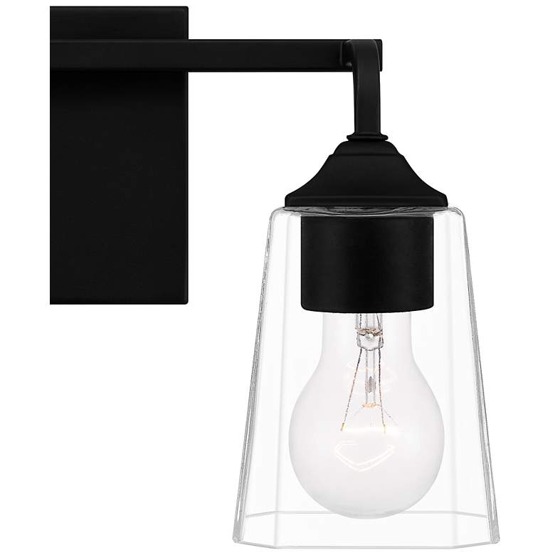 Image 5 Quoizel Thoresby 8" High Matte Black 2-Light Wall Sconce more views