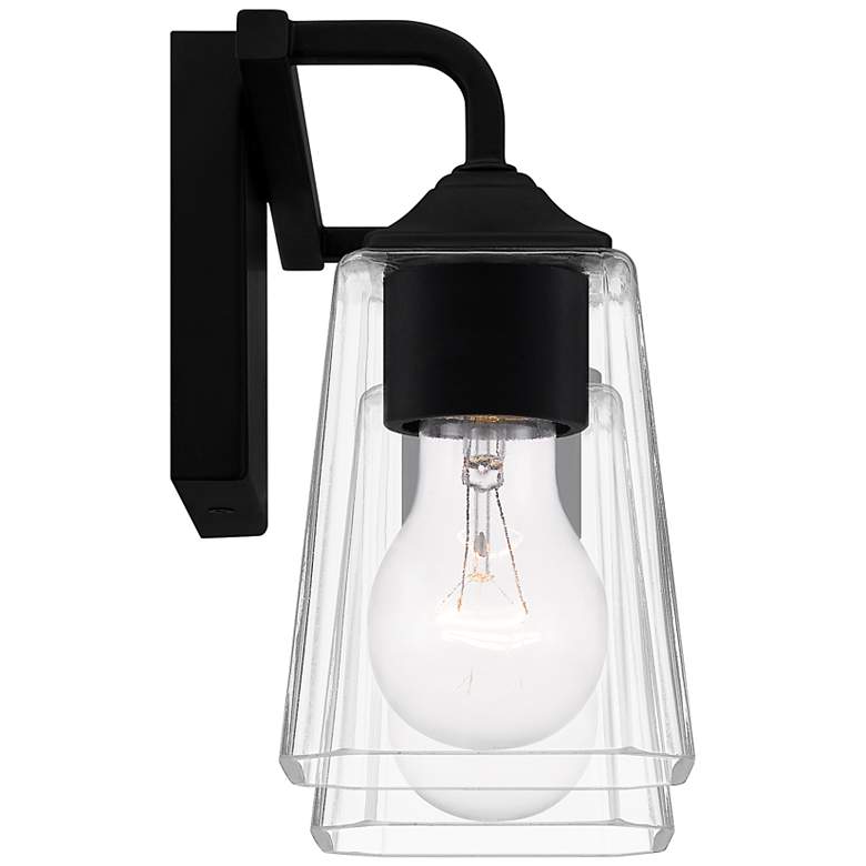Image 6 Quoizel Thoresby 8" High Matte Black 2-Light Wall Sconce more views