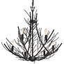 Quoizel Thornhill 26" Marcado Black 6-Light Tree Branch Chandelier