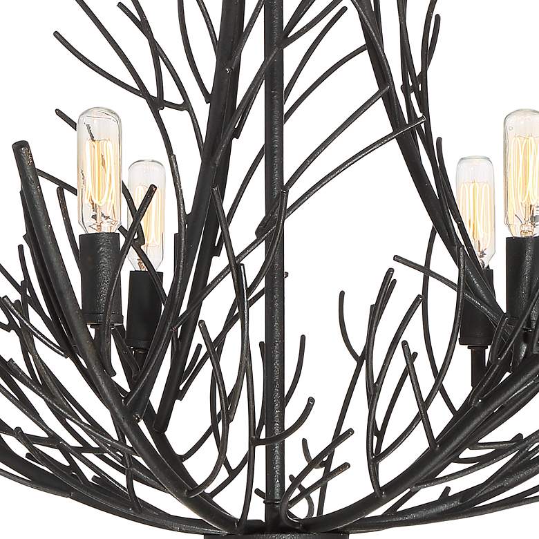 Image 5 Quoizel Thornhill 26" Marcado Black 6-Light Tree Branch Chandelier more views