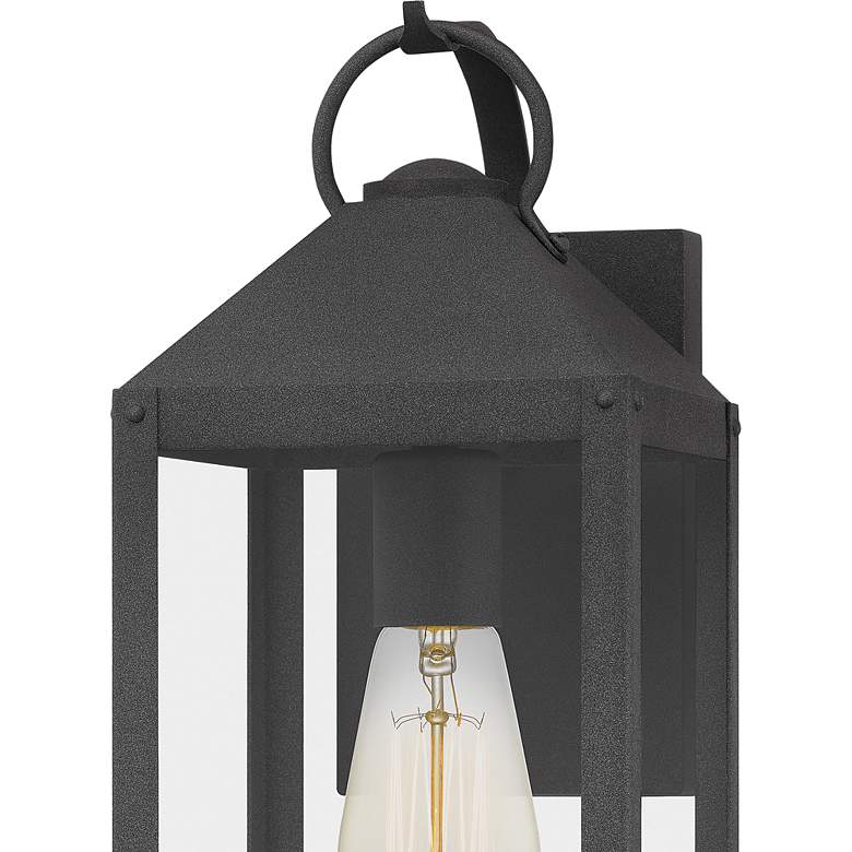 Image 4 Quoizel Thorpe 15" High Mottled Black Outdoor Wall Light more views