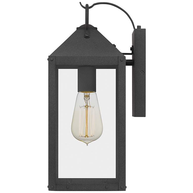 Image 5 Quoizel Thorpe 15" High Mottled Black Outdoor Wall Light more views