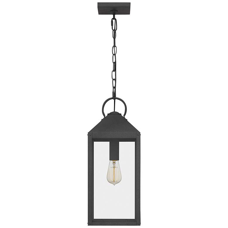 Image 4 Quoizel Thorpe 19 3/4 inch High Mottled Black Outdoor Hanging Light more views