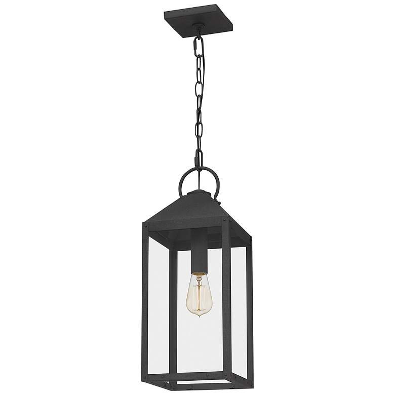 Image 5 Quoizel Thorpe 19 3/4 inch High Mottled Black Outdoor Hanging Light more views