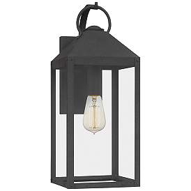 Image3 of Quoizel Thorpe 20" High Mottled Black Outdoor Wall Light