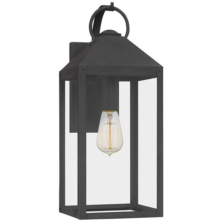 Image 3 Quoizel Thorpe 20" High Mottled Black Outdoor Wall Light