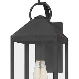 Image4 of Quoizel Thorpe 20" High Mottled Black Outdoor Wall Light more views