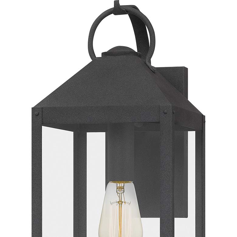 Image 4 Quoizel Thorpe 20" High Mottled Black Outdoor Wall Light more views