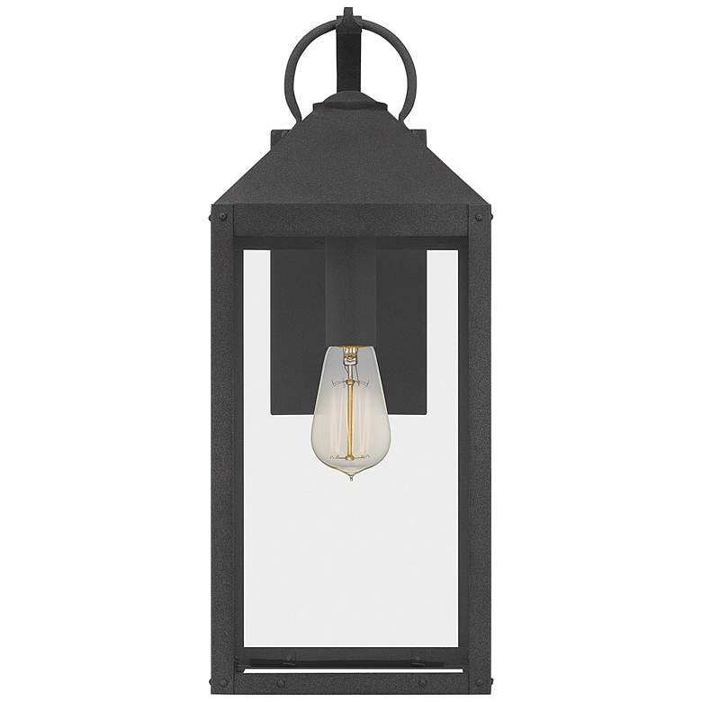 Quoizel Thorpe 20&quot; High Mottled Black Outdoor Wall Light more views