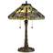 Quoizel Tiffany Style Dragonfly Dark Bronze Table Lamp