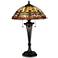 Quoizel Tiffany Style Flowing Heart Bronze Table Lamp