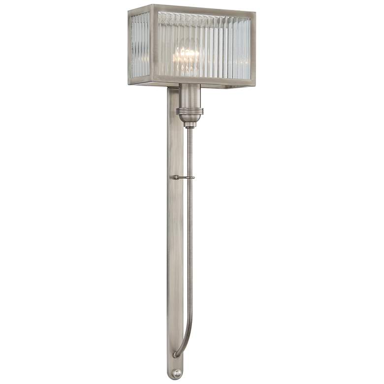 Image 1 Quoizel Tillman 25 3/4"H Polished Antique Nickel Wall Sconce