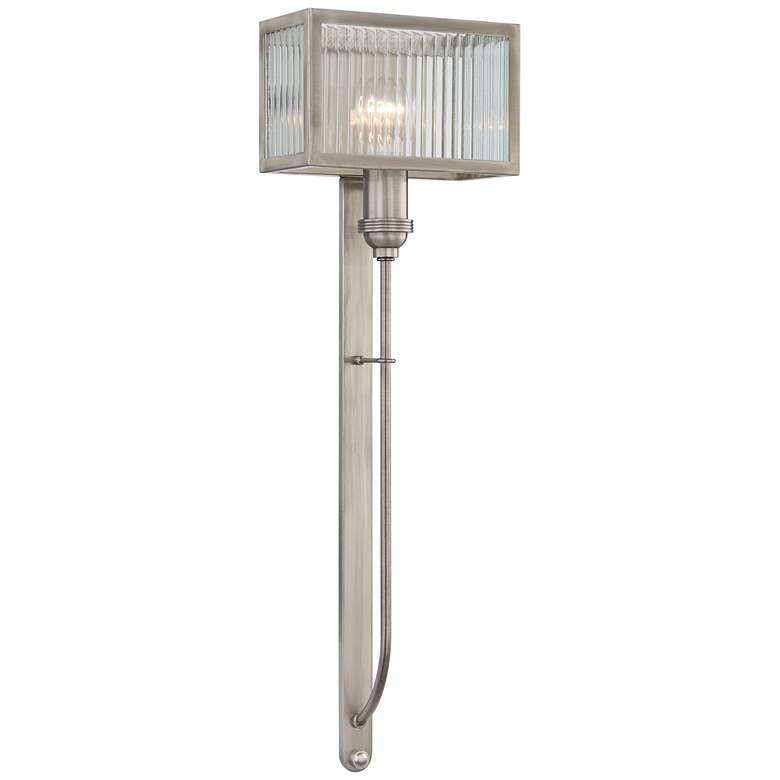 Image 1 Quoizel Tillman 25 3/4 inchH Polished Antique Nickel Wall Sconce