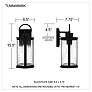 Quoizel Tilmore 15 1/2" High Matte Black Outdoor Wall Light
