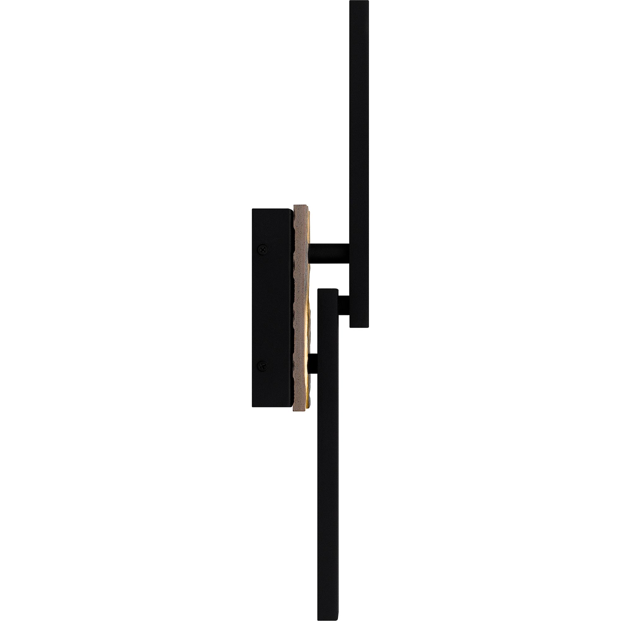 Quoizel Todman 18" High Earth Black LED Outdoor Wall Light in scene