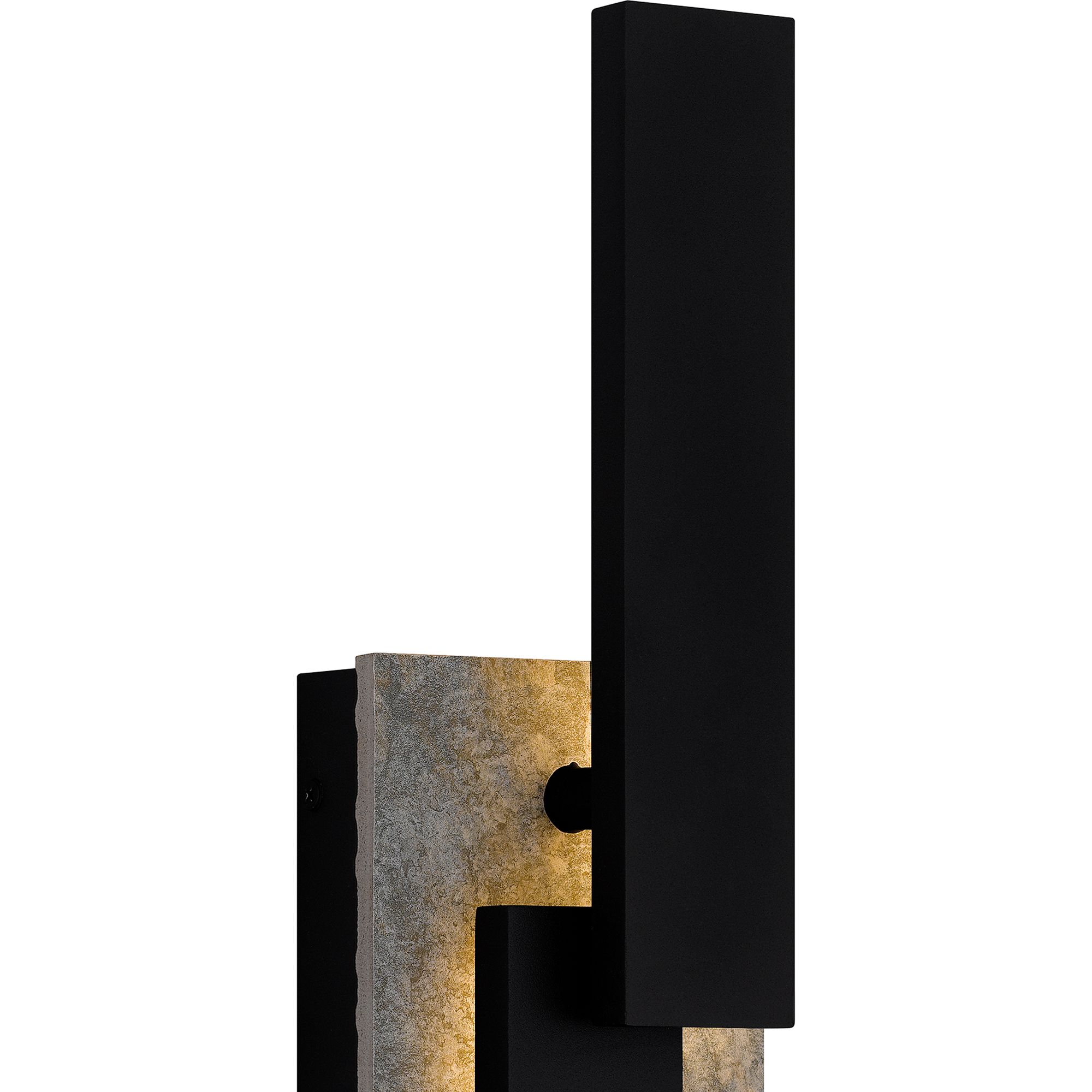 Quoizel Todman 18" High Earth Black LED Outdoor Wall Light in scene