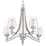 2_Quoizel Towne 25" Wide Brushed Nickel 5-Light Chandelier more views