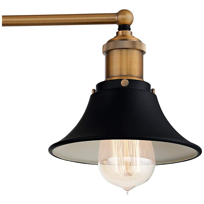 Image 5 Quoizel Trafalgar 33" Wide Matte Black 4-Light Bath Light more views