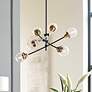1_Quoizel Trance 34"W Western Bronze Brass 6-Light Chandelier