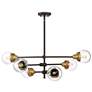 5_Quoizel Trance 34"W Western Bronze Brass 6-Light Chandelier more views