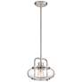 1_Quoizel Trilogy 10" Wide Brushed Nickel Mini Pendant