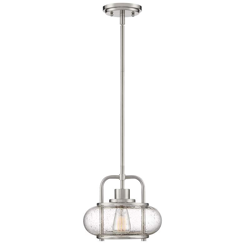 Image 2 Quoizel Trilogy 10" Wide Brushed Nickel Mini Pendant more views