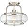 Quoizel Trilogy 12" Wide Brushed Nickel Ceiling Light