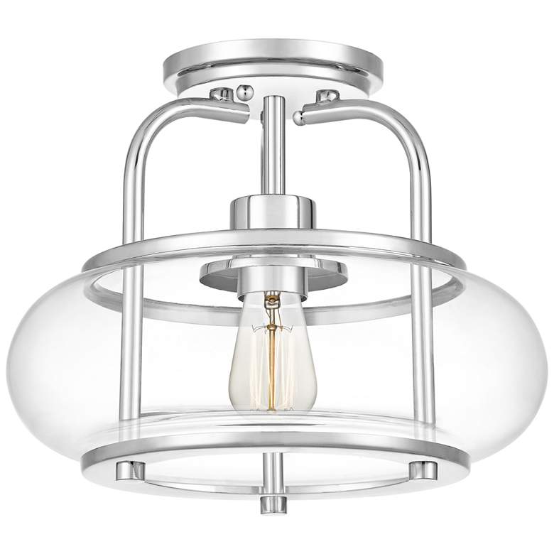 Image 1 Quoizel Trilogy 12" Wide Polished Chrome Ceiling Light