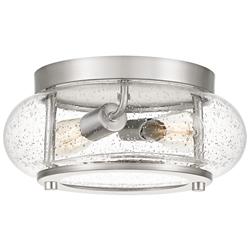 Quoizel Trilogy 12"W Brushed Nickel 2-Light Ceiling Light