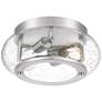 6_Quoizel Trilogy 12"W Brushed Nickel 2-Light Ceiling Light more views