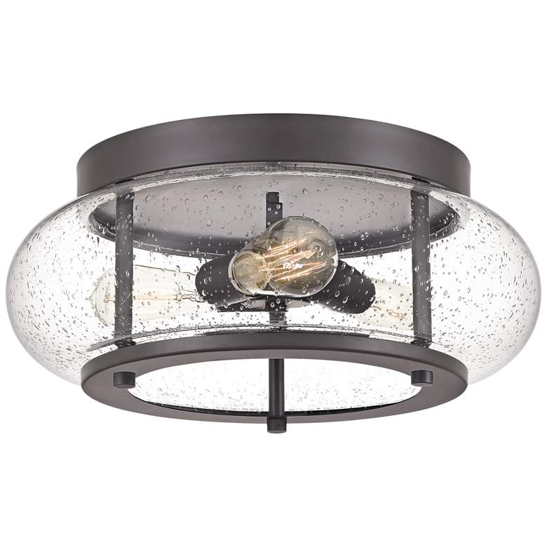 Image 2 Quoizel Trilogy 16" Wide Old Bronze 3-Light Ceiling Light