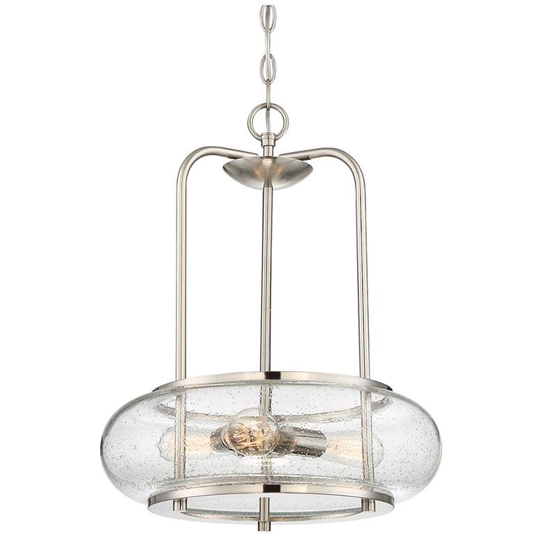 Image 1 Quoizel Trilogy 16"W Brushed Nickel 3-Light Pendant Light
