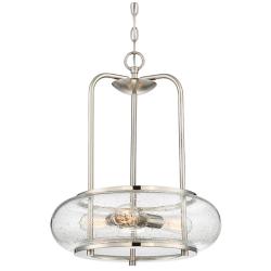 Quoizel Trilogy 16"W Brushed Nickel 3-Light Pendant Light