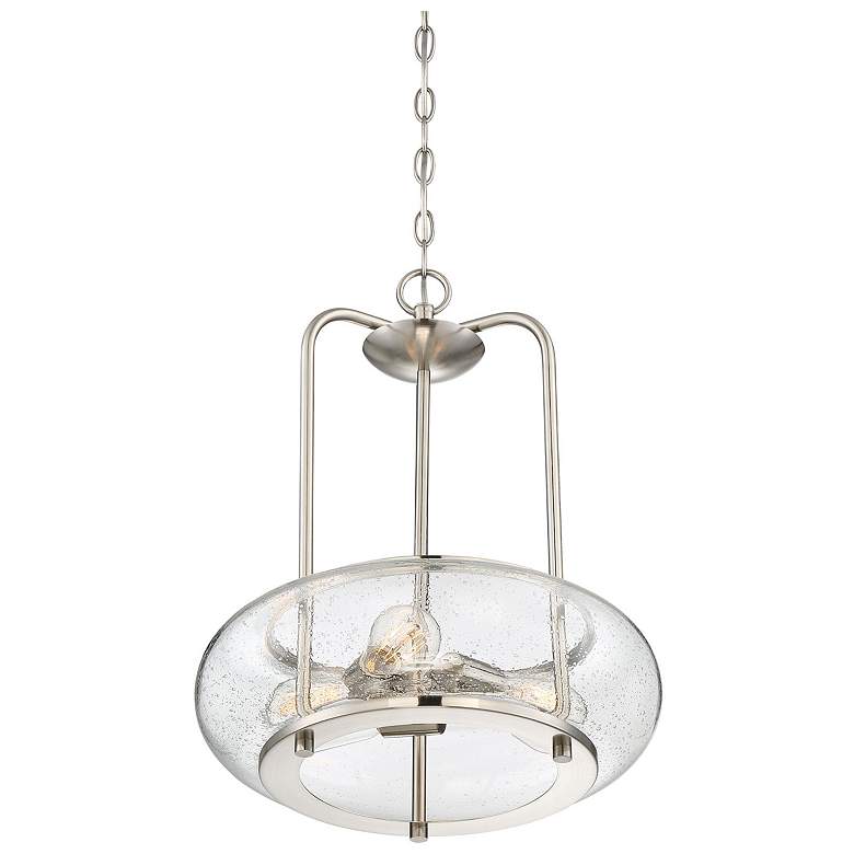 Image 2 Quoizel Trilogy 16"W Brushed Nickel 3-Light Pendant Light more views