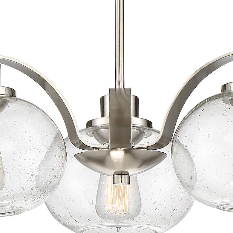 Image 4 Quoizel Trilogy 22" Wide Brushed Nickel 3-Light Chandelier more views