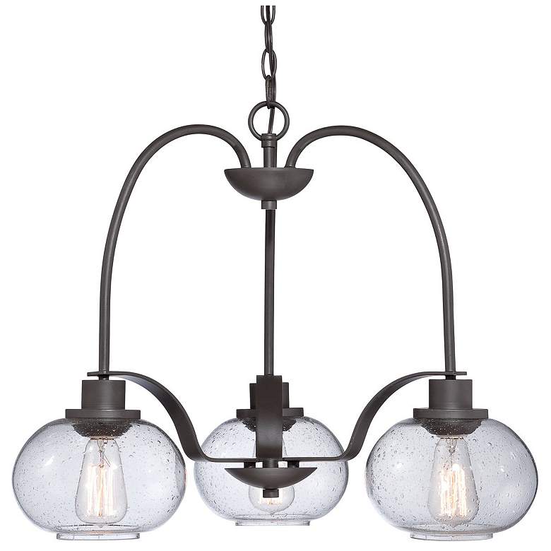Image 2 Quoizel Trilogy 22" Wide Old Bronze Chandelier