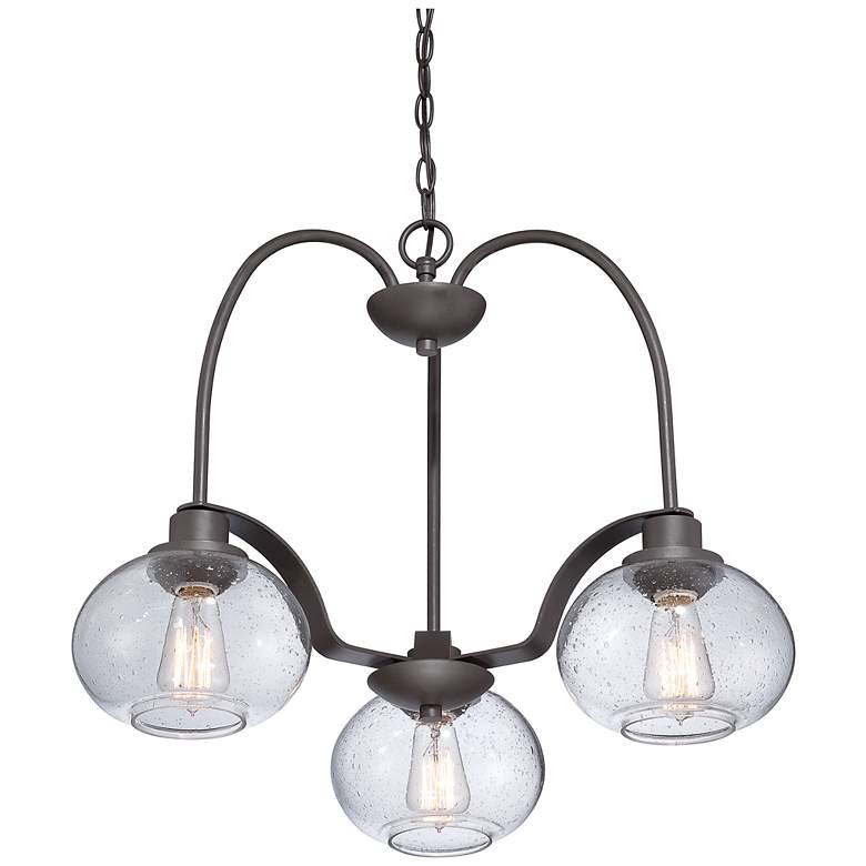 Image 4 Quoizel Trilogy 22" Wide Old Bronze Chandelier more views
