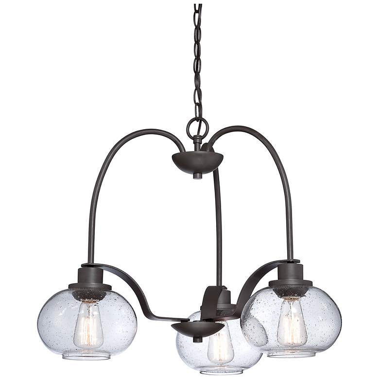 Image 5 Quoizel Trilogy 22" Wide Old Bronze Chandelier more views