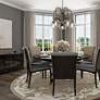 5_Quoizel Trilogy 26" Wide 5-Light Bronze and Glass Dinette Chandelier more views
