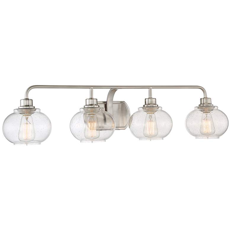 Image 3 Quoizel Trilogy 36 1/4 inch Wide Brushed Nickel Bath Light more views