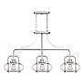2_Quoizel Trilogy 38" Wide Brushed Nickel 3-Light Chandelier more views