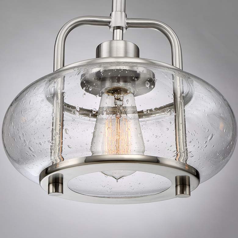 Image 3 Quoizel Trilogy 38" Wide Brushed Nickel 3-Light Chandelier more views