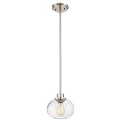 Quoizel Trilogy 8" Wide Brushed Nickel Mini Pendant