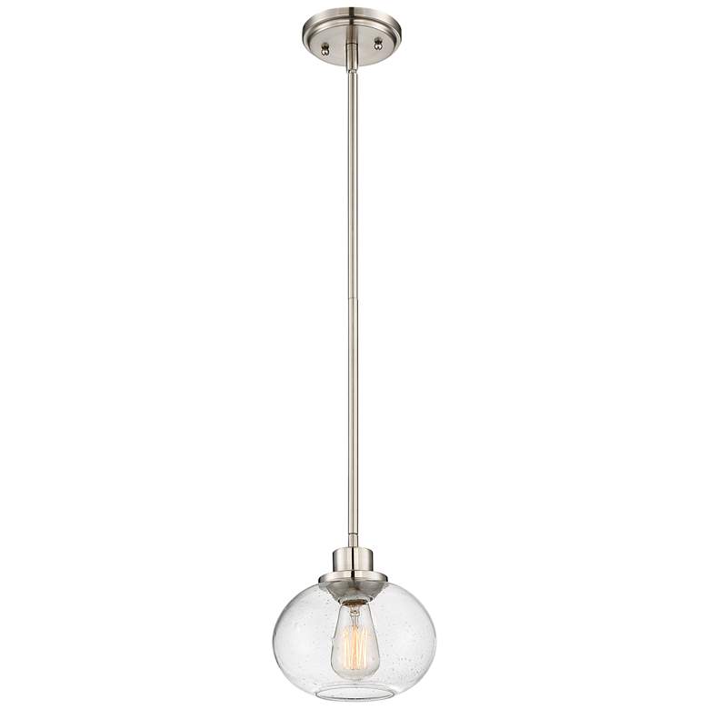 Quoizel Trilogy 8&quot; Wide Brushed Nickel Mini Pendant more views