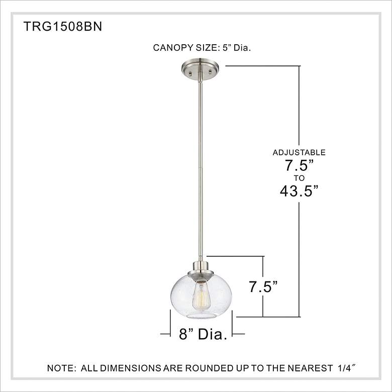 Image 4 Quoizel Trilogy 8" Wide Brushed Nickel Mini Pendant more views